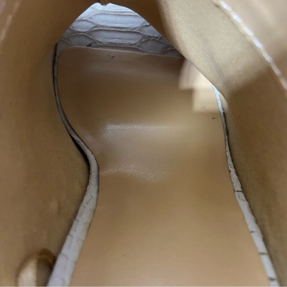 Express Factory Snake Print Lizard? Women's Peep toe Heel Size 7 - Picture 8 of 12